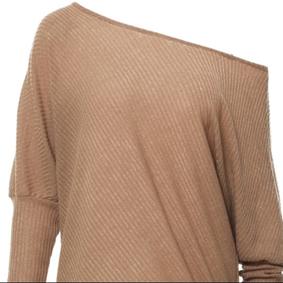 HOST PICK Beautiful Tan Bat Sleeve Sweater - Picture 3 of 6
